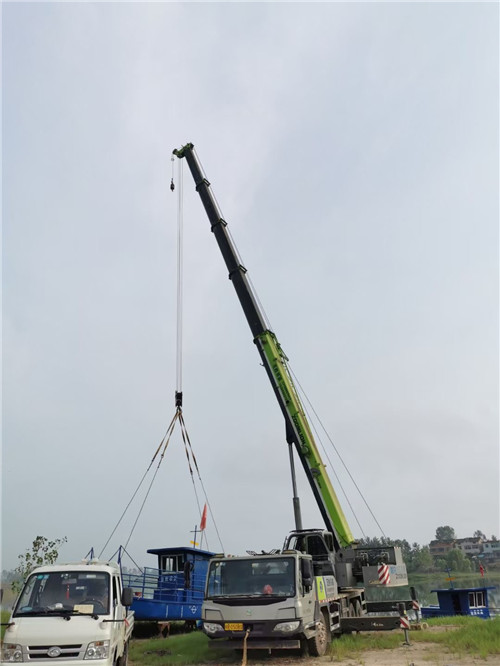 兴安区桥梁建设吊装案例